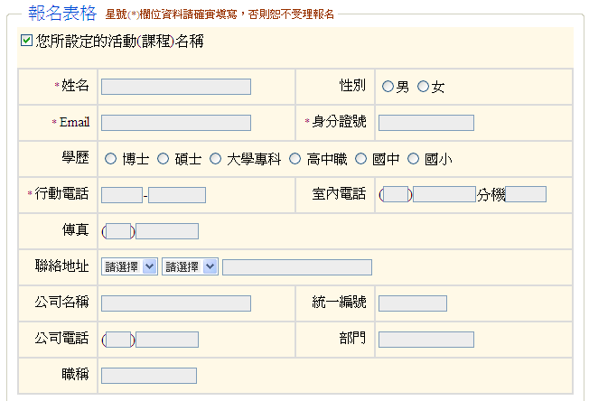 default table III